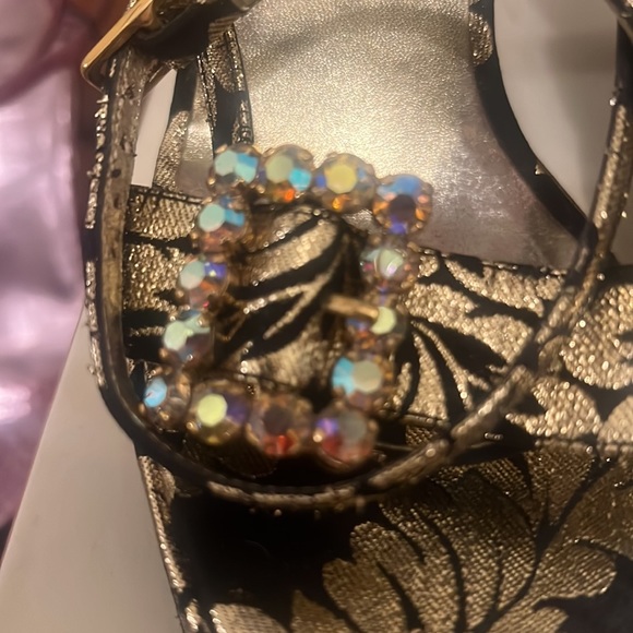 Dolce&Gabbana runway brocade platform and diamanté shoes - Picture 8 of 8